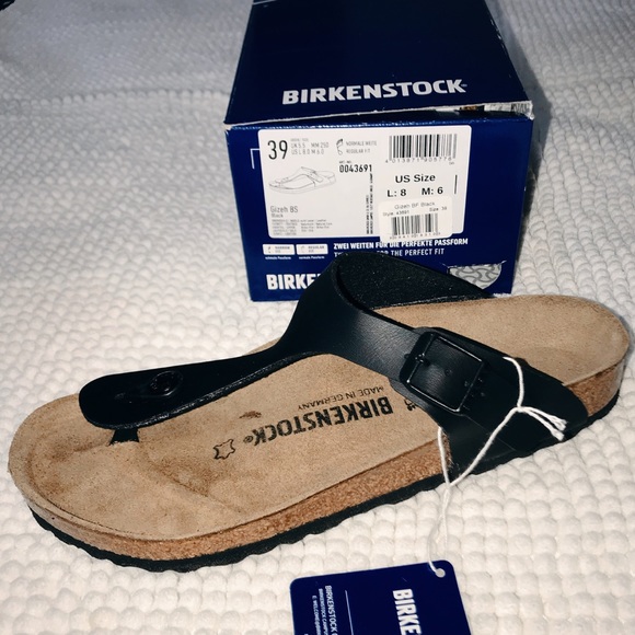 Birkenstock Gizeh Thong Sandals Black - Picture 5 of 5
